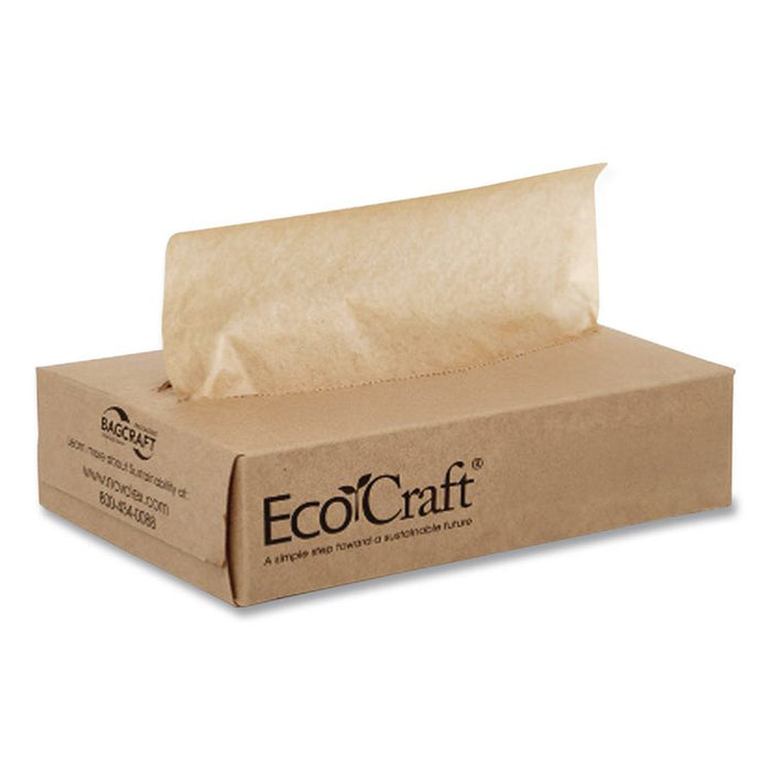 EcoCraft Interfolded Dry Wax Deli Sheets, 6 x 10.75, Natural, 1,000/Box, 10 Boxes/Carton