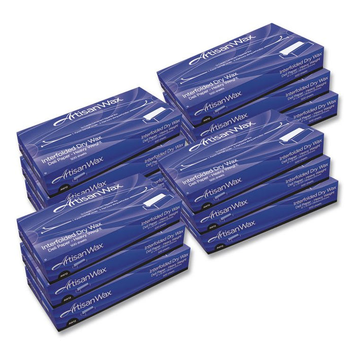 Dry Wax Paper, 8 x 10.75, White, 500/Box, 12 Boxes/Carton