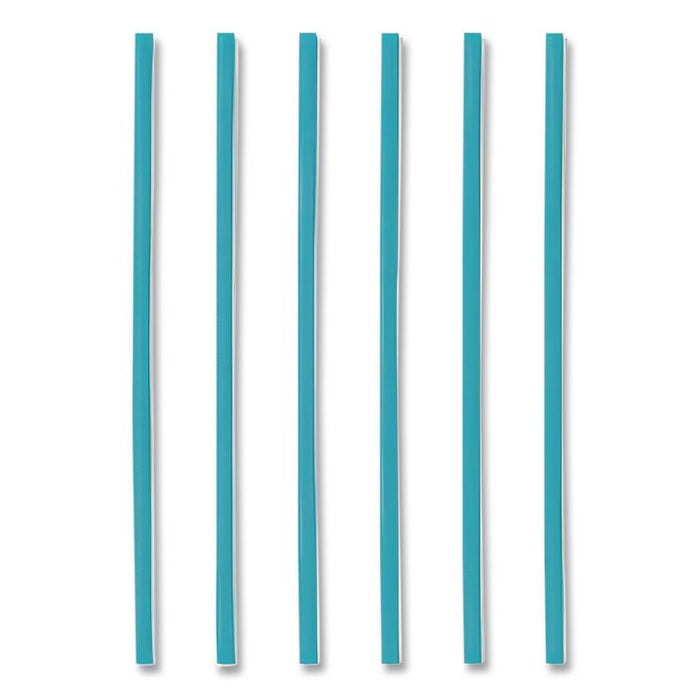 Marine Biodegradable Straws, 8.5", PHA, Ocean Blue, Wrapped, 300/Box, 4 Boxes/Carton