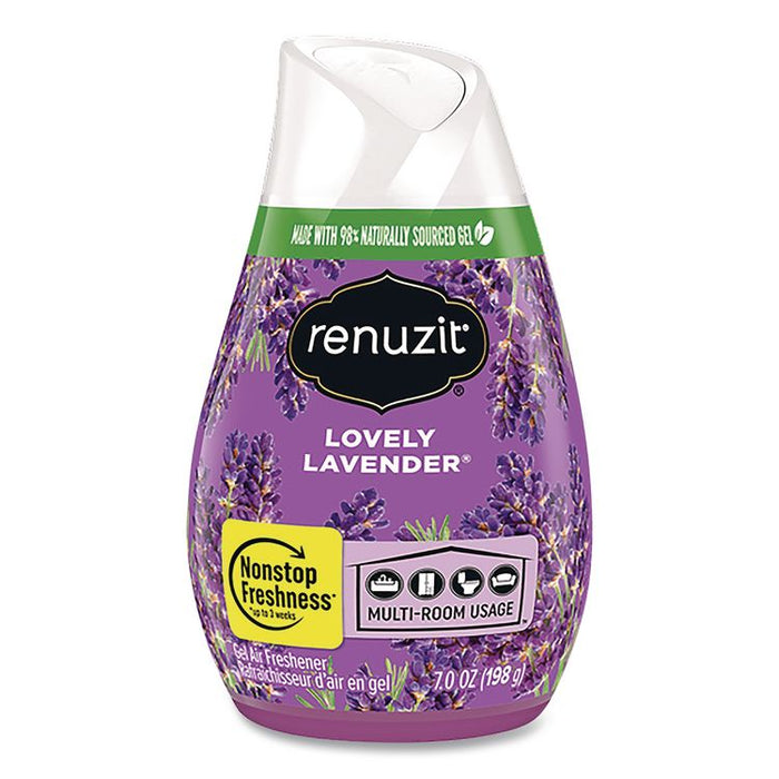Adjustables Air Freshener, Lovely Lavender, 7 oz Cone, 12/Carton