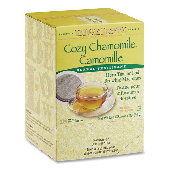 Cozy Chamomile Herbal Tea Pods, 1.90 oz, 18/Box