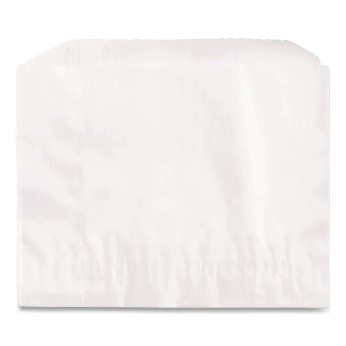 French Fry Bags, 4.5" x 2" x 3.5", White, 2,000/Carton