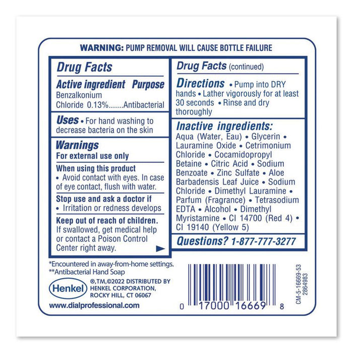 Antibacterial Foaming Hand Wash Refill for FIT Manual Dispenser, Original Scent, 1.2 L, 3/Carton