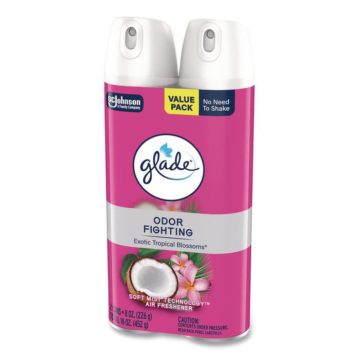 Air Freshener, Tropical Blossoms, 8.3 oz, 2/Pack, 3 Packs/Carton