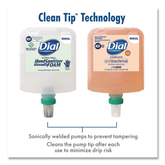 Clean+Gentle Antibacterial Foaming Hand Wash Refill for 1700 Dispenser, Fragrance-Free, 1.7 L, 3/Carton