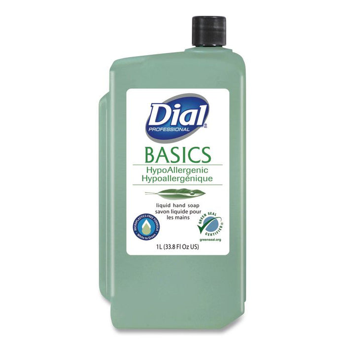 Basics MP Free Liquid Hand Soap Refill, Unscented, 1 L, 8/Carton