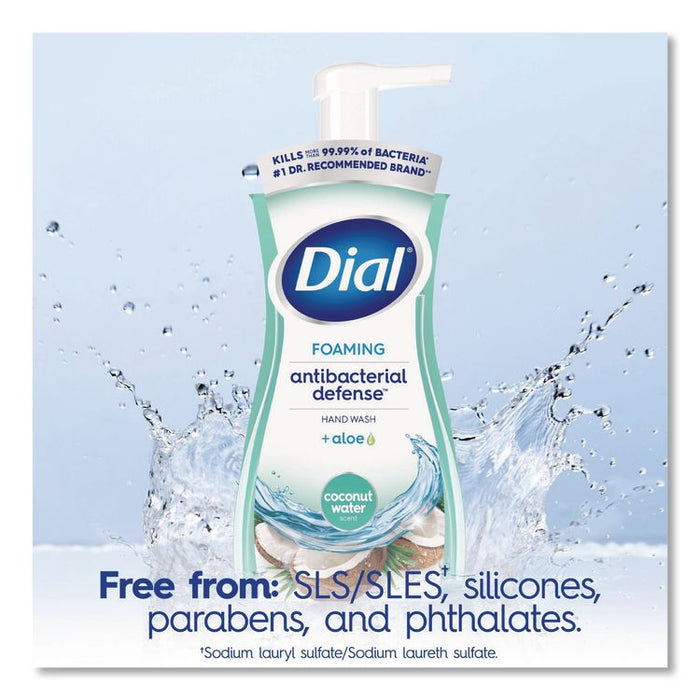 Antibacterial Foaming Hand Wash, Coconut Water Scent, 10 oz, 8/Carton