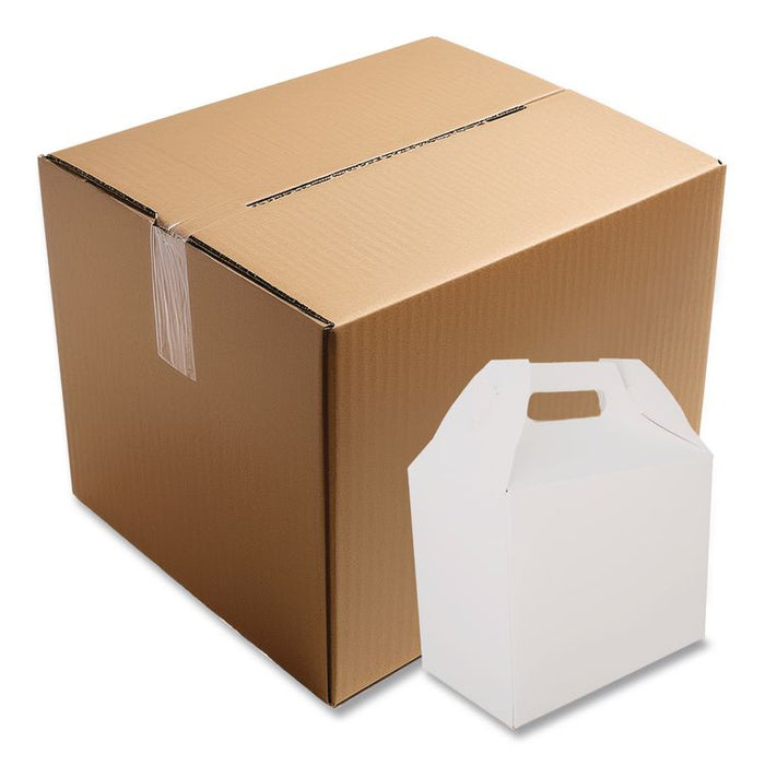 Carryout Barn Boxes, 10 lb, 8.88 x 5 x 6.75, White, Paper, 150/Carton