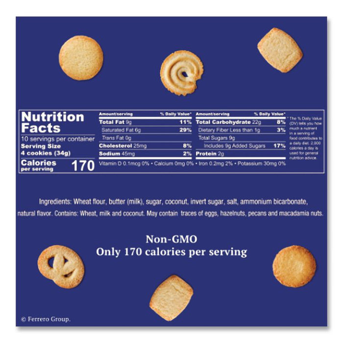 Cookies, Danish Butter, 12 oz Tin