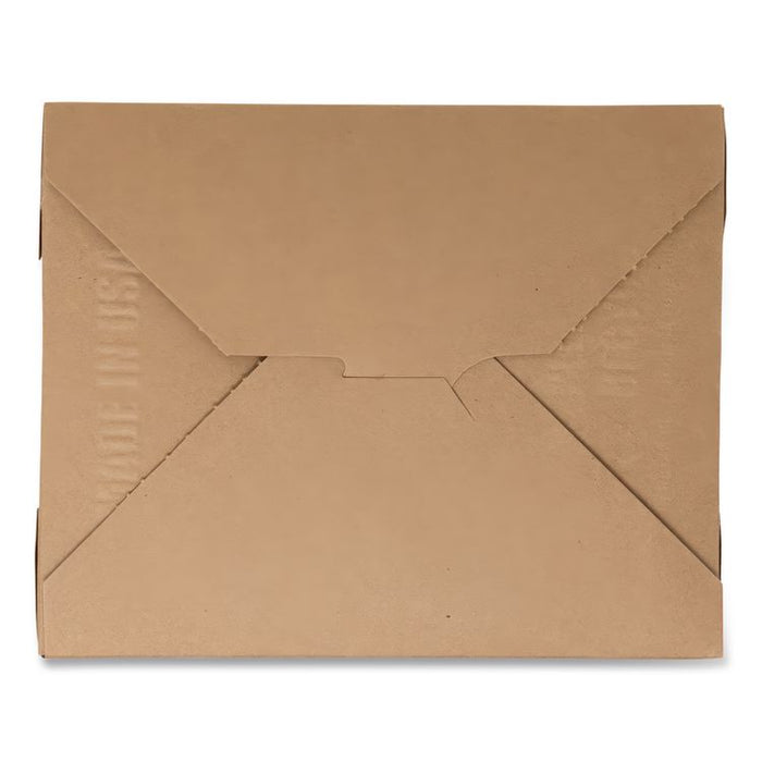 ChampPak Carryout Boxes, #3, 7.75 x 5.5 x 2.5, Brown, Paper, 200/Carton