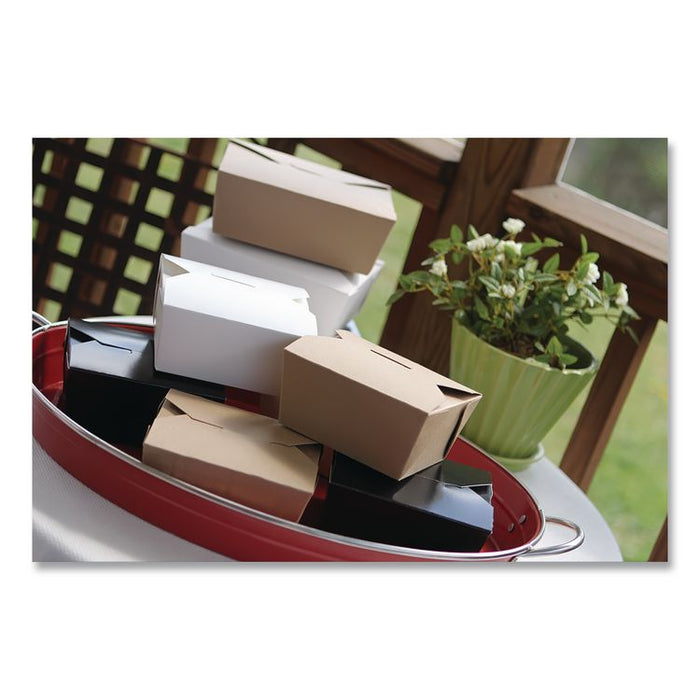 ChampPak Carryout Boxes, #8, 6 x 4.75 x 2.5, Brown, Paper, 300/Carton