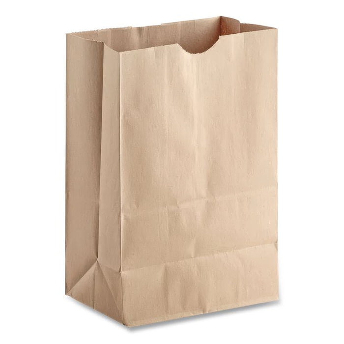 Grocery Paper Bags, 1/8 BBL Squat Size, Heavy-Duty, 57# Basis Weight, 10.5" x 6.25" x 13.88", Kraft, 500/Bundle