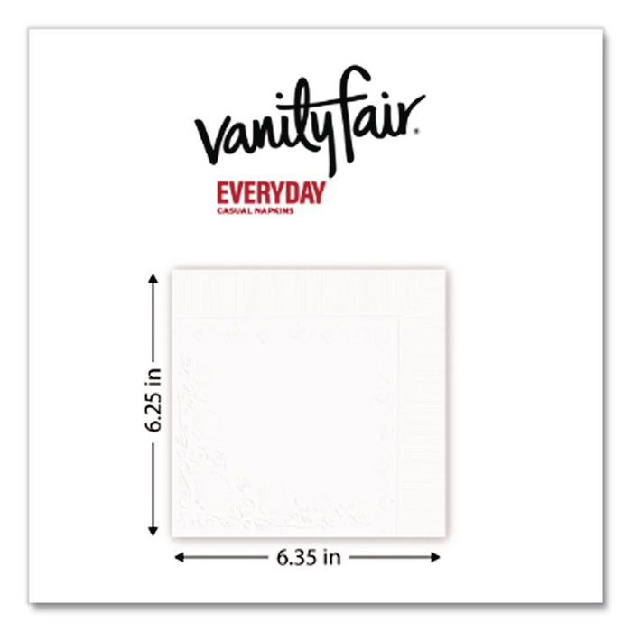 Everyday Dinner Napkins, 2-Ply,12.75 x 13, White, 300/Pack