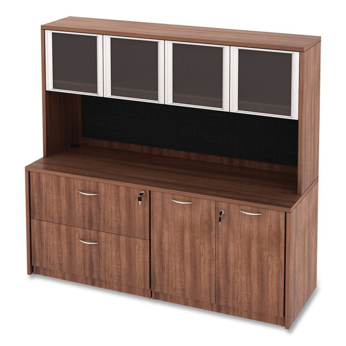 Alera Valencia Tackboard For Open Storage Hutch, 62.38w x 0.5d x 14h, Charcoal