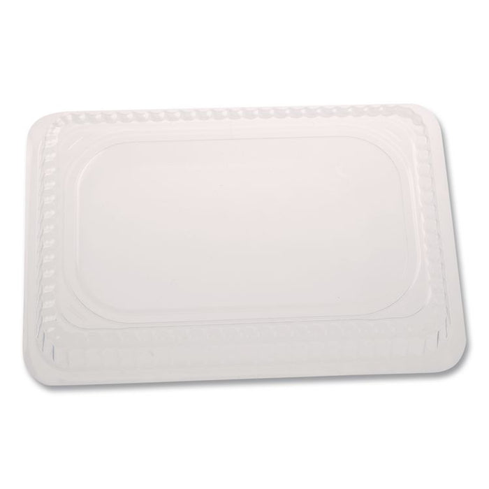 Plastic Dome Lids, Fits Oblong Pans 2061/2062, 8.25 x 5.88, Clear, 500/Carton