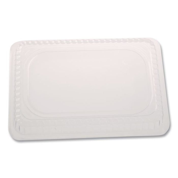 Plastic Dome Lid, Rectangle, Fits 1 lb Oblong Pan 2060, Clear, 500/Carton