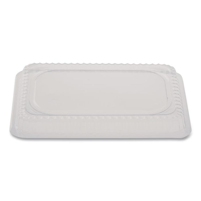 Plastic Dome Lids, Fits 1 lb Oblong Pan, Clear, 1,000/Carton