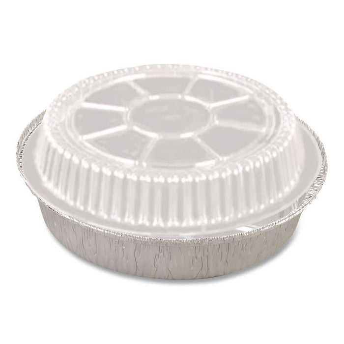 Plastic Dome Lids, Fits Round Pan 2047, 7" Diameter x 0.88" h, Clear, 500/Carton