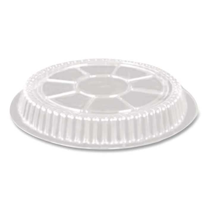 Plastic Dome Lids, Fits Round Pan 2046, 9" Diameter x 0.88" h, Clear, 500/Carton