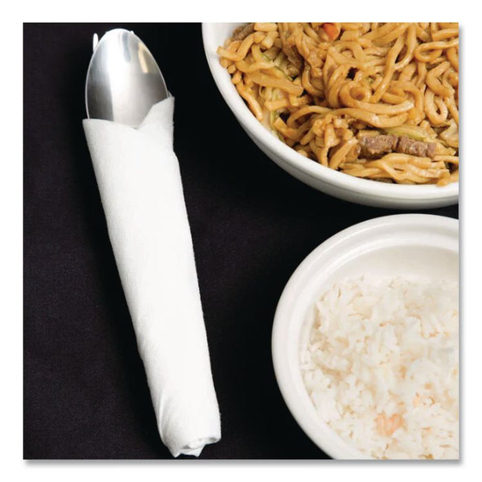 TASKBrand TopLine Linen Replacement Napkins, 1-Ply White, 16 x 16, 1,000/Carton