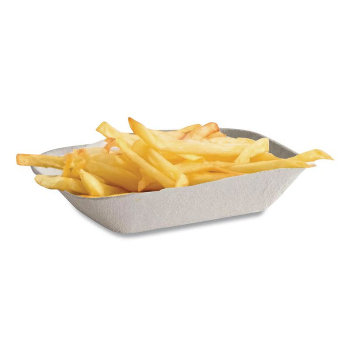 Savaday Molded Fiber Food Tray, 5 x 7, Beige, Paper, 250/Bag, 4 Bags/Carton