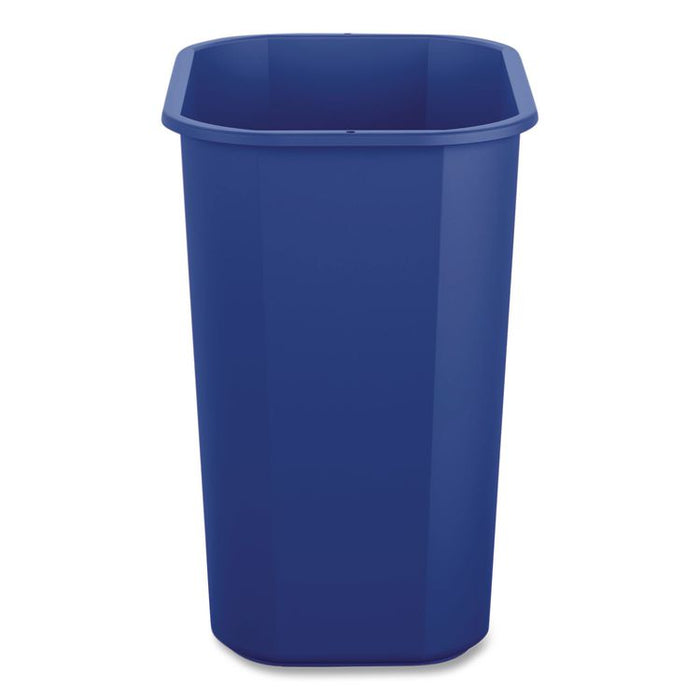 Deskside Recycling Bin, 3 gal, Polypropylene, Blue