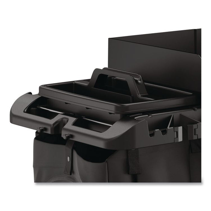 Housekeeping Cart Carry Caddy Accessory, Polypropylene, Black