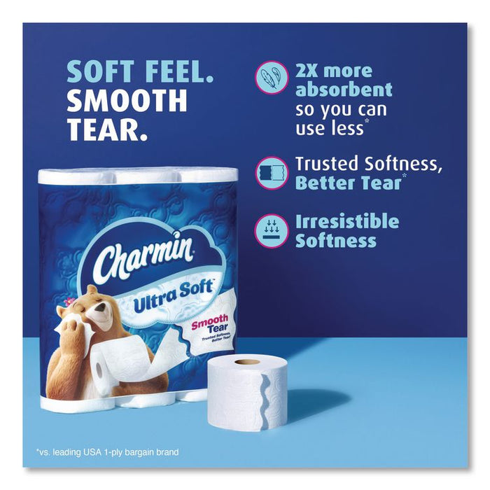 Ultra Soft Bathroom Tissue, Mega Roll, Septic Safe, 2-Ply, White, 208 Sheets/Roll, 12 Rolls/Pack, 5 Packs/Carton