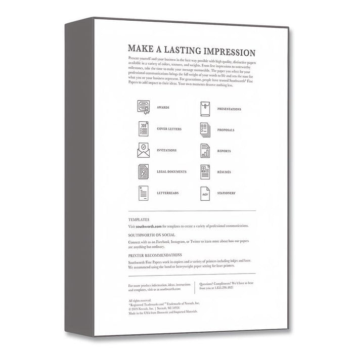 Parchment Specialty Paper, 24 lb Bond Weight, 8.5 x 11, Gold, 100/Pack