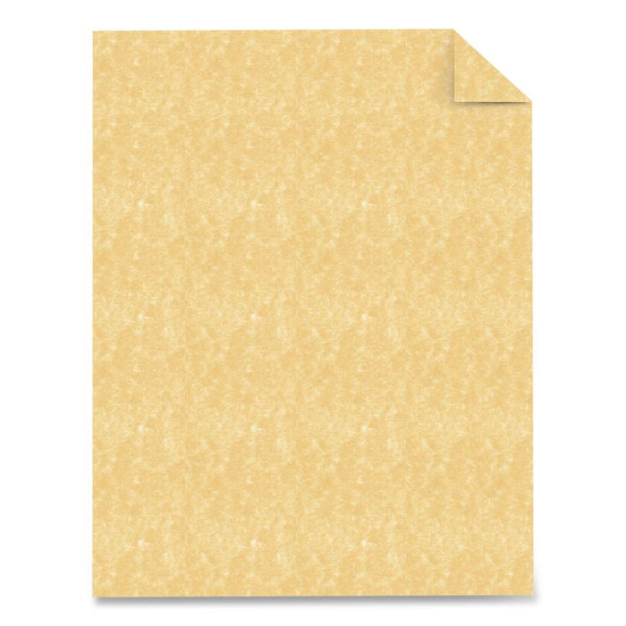 Parchment Specialty Paper, 24 lb Bond Weight, 8.5 x 11, Gold, 100/Pack