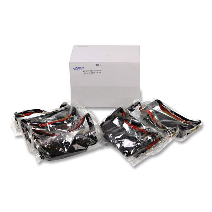 2451 Cash Register Ribbon, Black/Red, 6/Box
