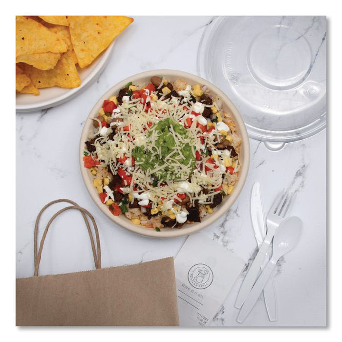 Dome Covers and Lids, For 24 oz to 32 oz Containers, 8.28" Diameter x 1.16"h, Clear, 300/Carton