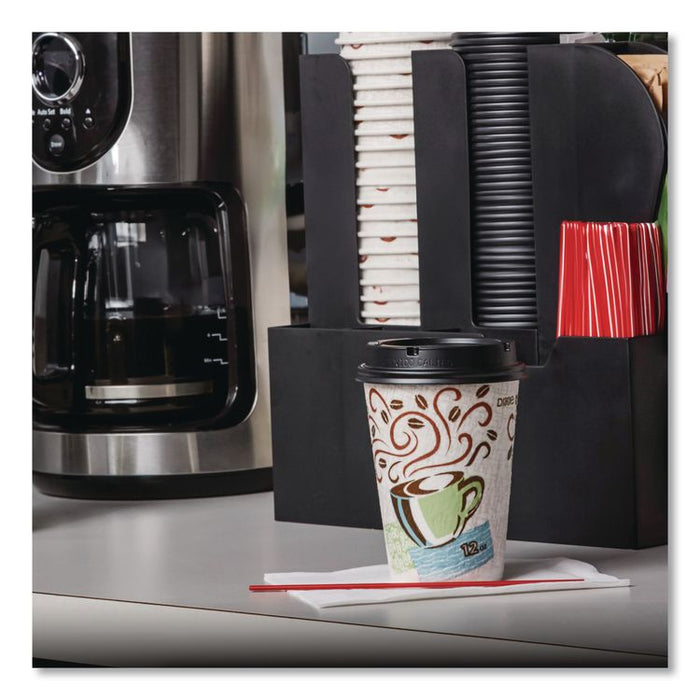 PerfecTouch Paper Hot Cups, 16 oz, Coffee Haze Design, 50/Sleeve, 20 Sleeves/Carton