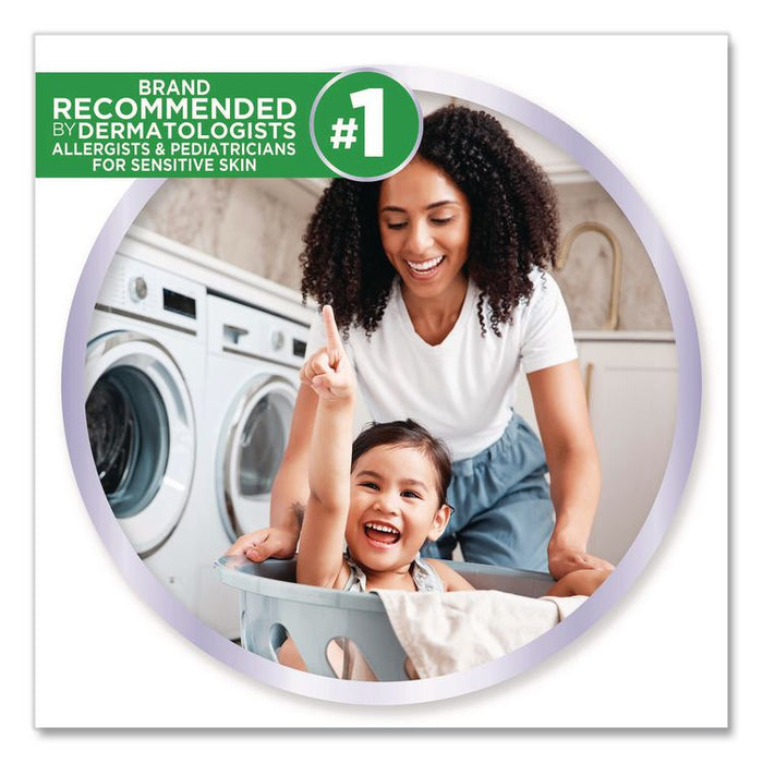 Free Clear Dryer Sheets, Fragrance Free, 195 Sheets/Pack, 6 Packs/Carton