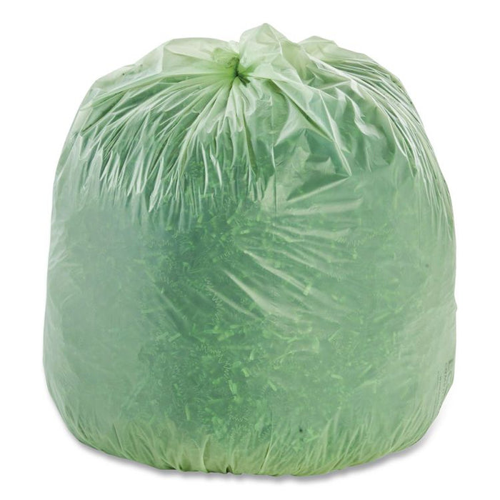 EcoSafe-6400 Bags, 48 gal, 0.85 mil, 42" x 48", Green, 40/Box