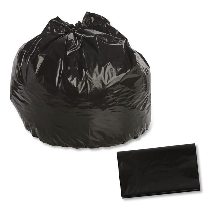 Total Recycled Content Plastic Trash Bags, 33 gal, 1.5 mil, 33" x 40", Black/Brown, 100/Carton