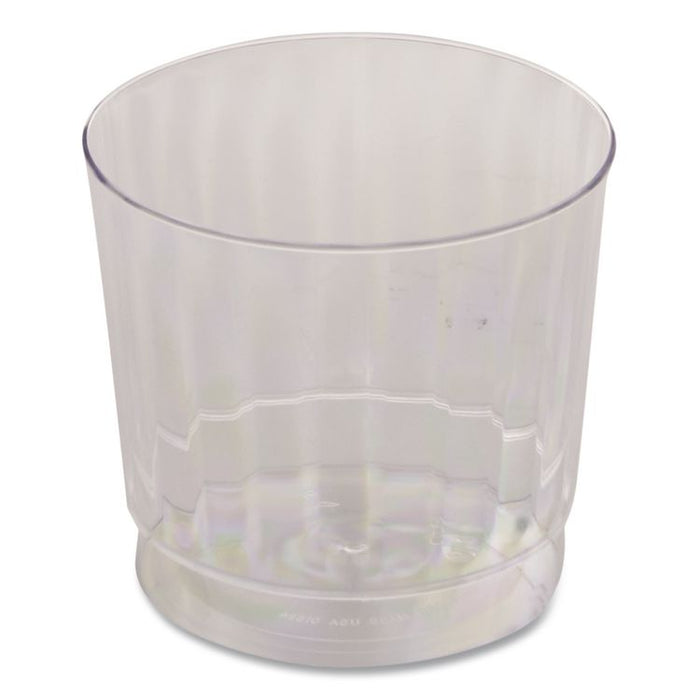 Classicware Tumblers, Rocks Glass, 9 oz, Plastic, Clear, 16/Bag, 15 Bag/Carton