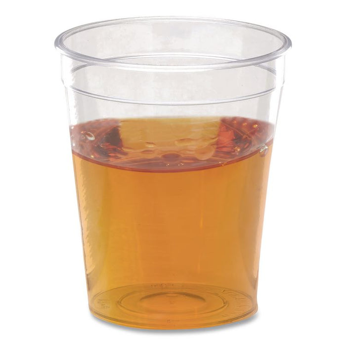 Comet Plastic Portion/Shot Glass, 2 oz, Clear, 50/Pack, 50 Packs/Carton