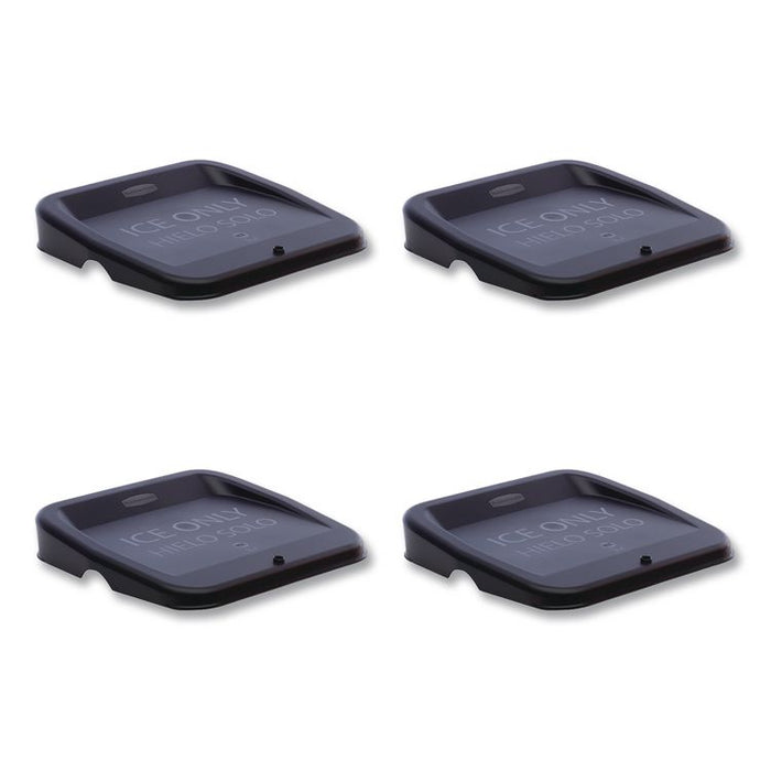 Ice Tote Lid, Black, 4/Carton