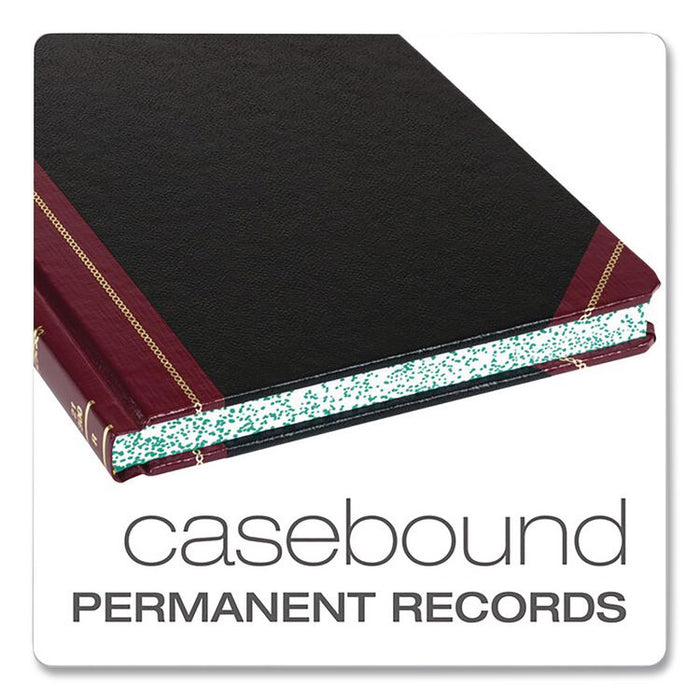Log Book, List-Management Format with Medium/College Ruling, Black/Red Cover, (150) 10.13 x 7.78 Sheets