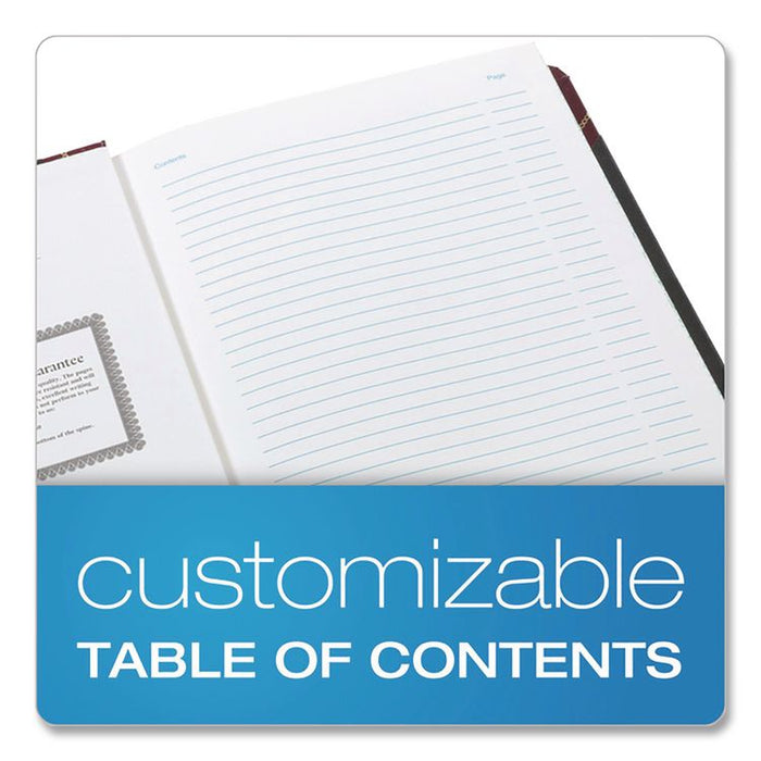 Log Book, List-Management Format with Medium/College Ruling, Black/Red Cover, (150) 10.13 x 7.78 Sheets