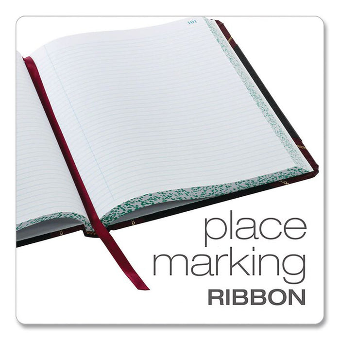 Log Book, List-Management Format with Medium/College Ruling, Black/Red Cover, (150) 10.13 x 7.78 Sheets