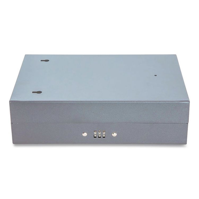 Combination Lockable Key Cabinet, 28-Key, 7.75 w x 3.25 d x 11.5 h, Metal, Gray