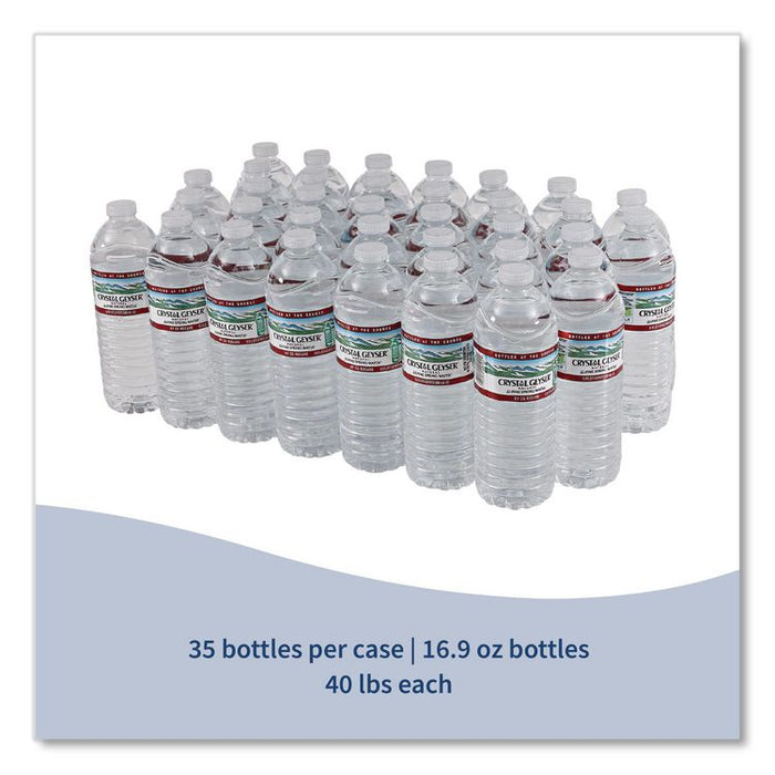 Natural Alpine Spring Water, 16.9 oz Bottle, 35/Carton