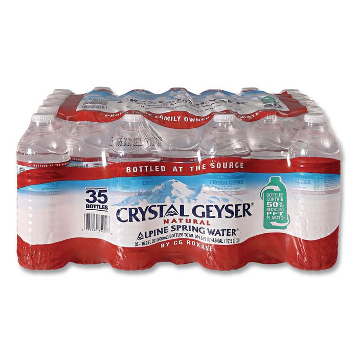 Natural Alpine Spring Water, 16.9 oz Bottle, 35/Carton