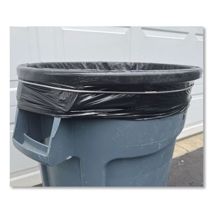 Trash Can Loops, for 32 gal to 55 gal Cans, 0.25" x 25", Gray, 36/Carton