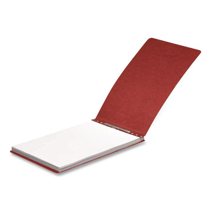 PRESSTEX Report Cover with Tyvek Reinforced Hinge, Two-Piece Prong Fastener, 3" Capacity, 8.5" x 11", Red/Red