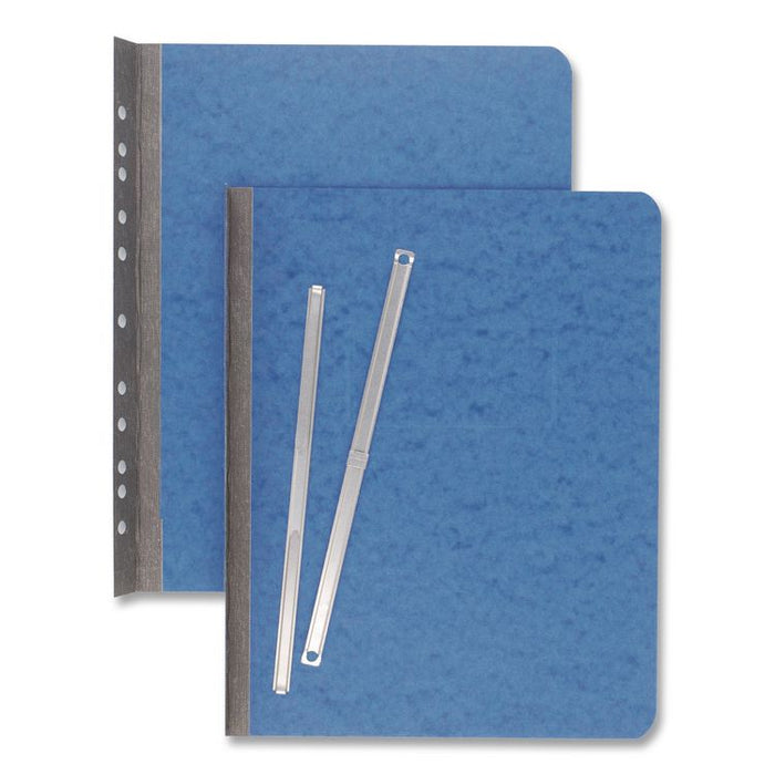 PRESSTEX Report Cover with Tyvek Reinforced Hinge, Side Bound, Two-Piece Prong Fastener, 3" Capacity, 8.5 x 11, Light Blue