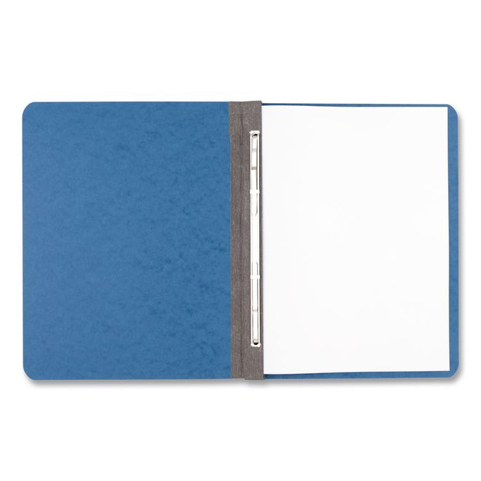 PRESSTEX Report Cover with Tyvek Reinforced Hinge, Side Bound, Two-Piece Prong Fastener, 3" Capacity, 8.5 x 11, Light Blue