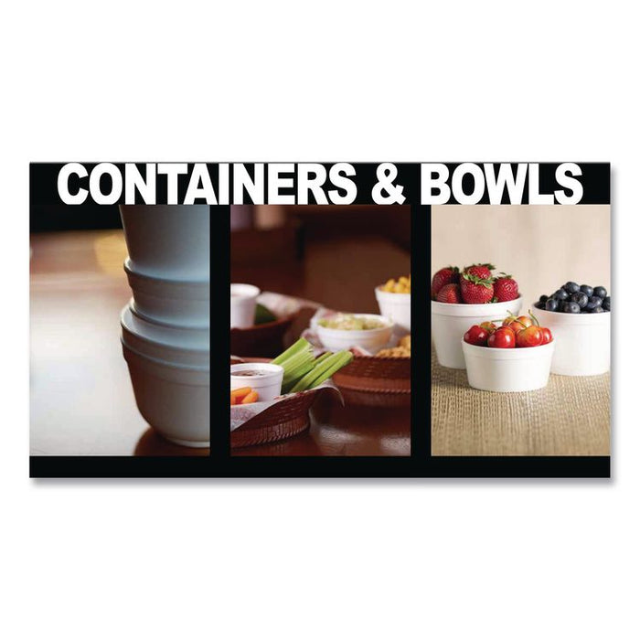 Foam Containers, Tall Style, 32 oz, White, 250/Carton